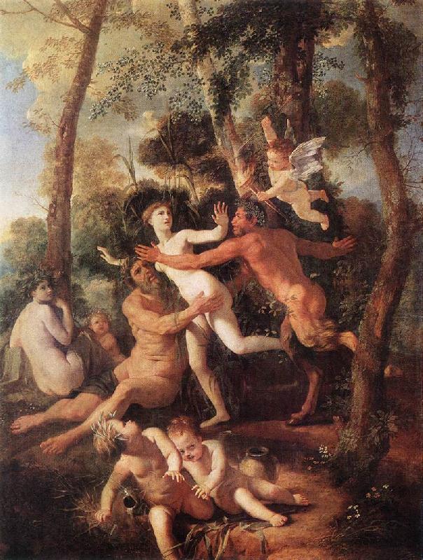 POUSSIN, Nicolas Pan and Syrinx fh china oil painting image